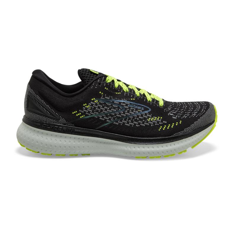 Brooks Glycerin 19 - Mens Road Running Shoes - Black/Nightlife/Greenyellow/Blue (51630GVBJ)